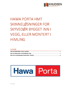 Hawa Porta HMT skinnelosning for skyvedor Knudsen Dorfabrikk AS pdf 232x300 - Hawa Porta HMT skinneløsning for skyvedør - Knudsen Dørfabrikk AS